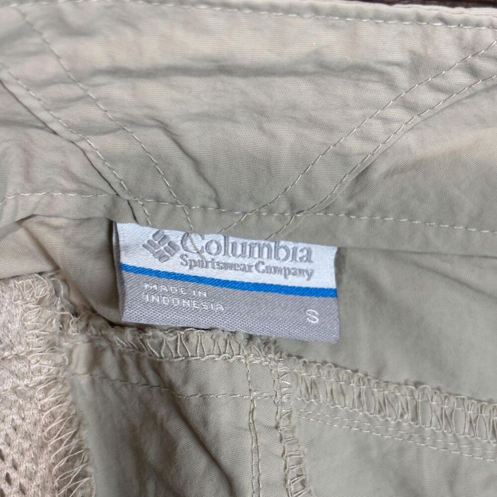 Columbia PFG Suncast Capri Pants Women's Small Khaki Hiking Travel Fishing UPF - Picture 7 of 9